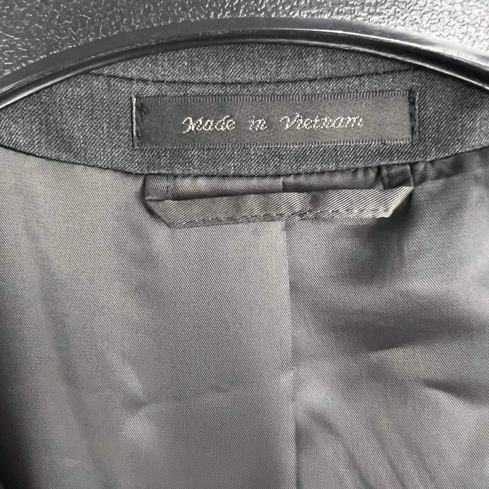 Van Heusen Suit Jacket Blazer Men 54R Gray Two Button Charcoal 54 Regular - Picture 5 of 9